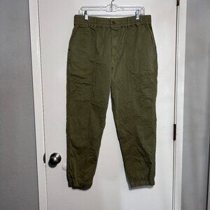 Michael Stars Cotten Blend Cropped Jogger Pants Women's Size Large